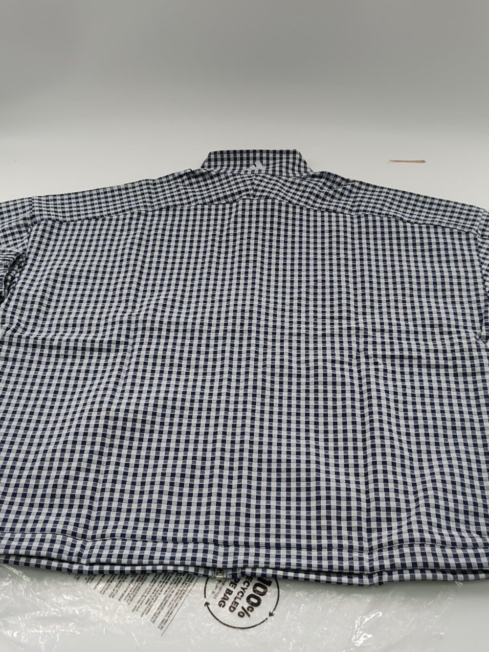 Women's Adidas Ultimate 365 Gingham Zip Jacket w/Pockets Navy Size L   P#637@CMK - Picture 2 of 9